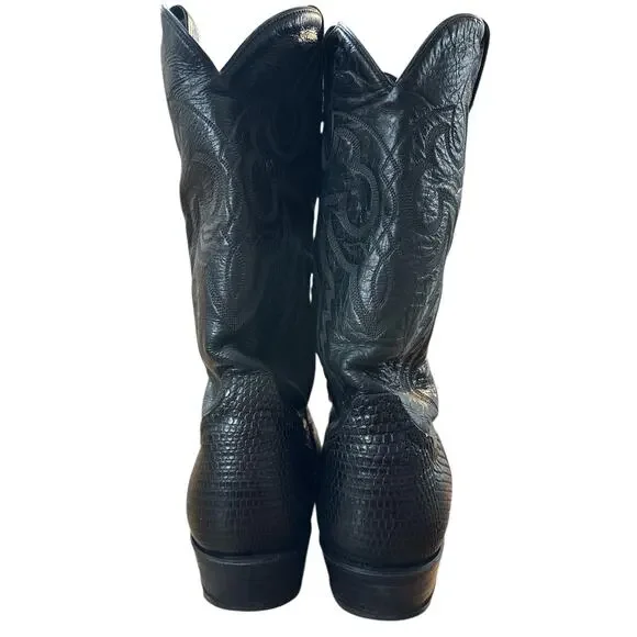 Tony Lama Western Leather Cowboy Boots Size 9.5